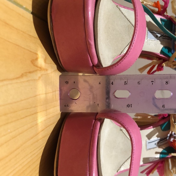 Brian Atwood Mojito Leather and Raffia Woven High Heel Shoes size 36.5 - Picture 7 of 16